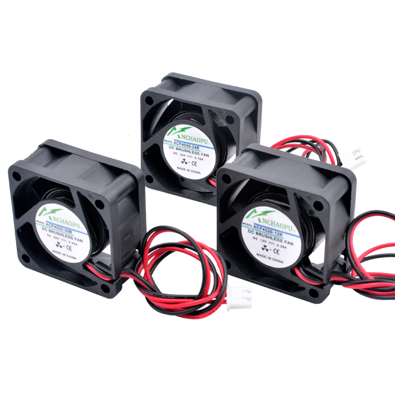 ACP4020 4 см 40 мм вентилятор 40x40x20 мм DC5V 12V 24V охлаждающий вентилятор для инверторного маршрутизатора инверторный источник питания