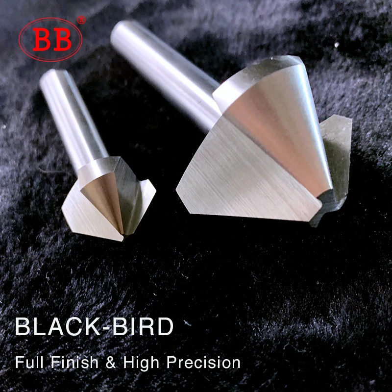 BB 90 Độ Mũi Khoan HSS Chamfering Kim Loại Cụ Xay 1 3 Sáo Cắt De-Durring Miệng Hoa Hồng Cove Mũi Khoan