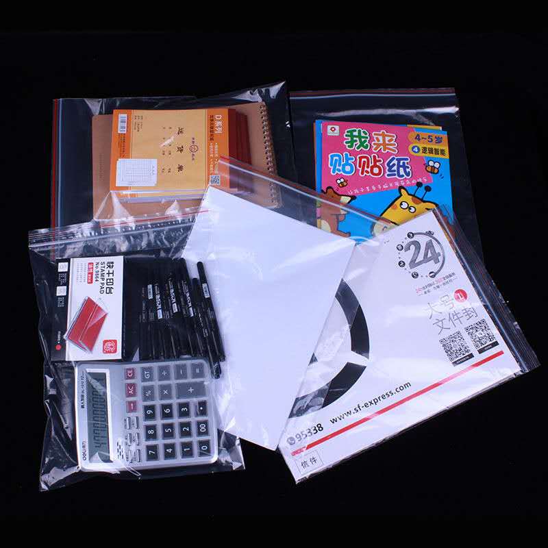 100 pz/lotto Mini sacchetti con chiusura a Zip per l'imballaggio di sacchetti di imballaggio in plastica PE sacchetto con cerniera in plastica sacchetto con chiusura lampo sacchetto con coulisse a chiusura lampo