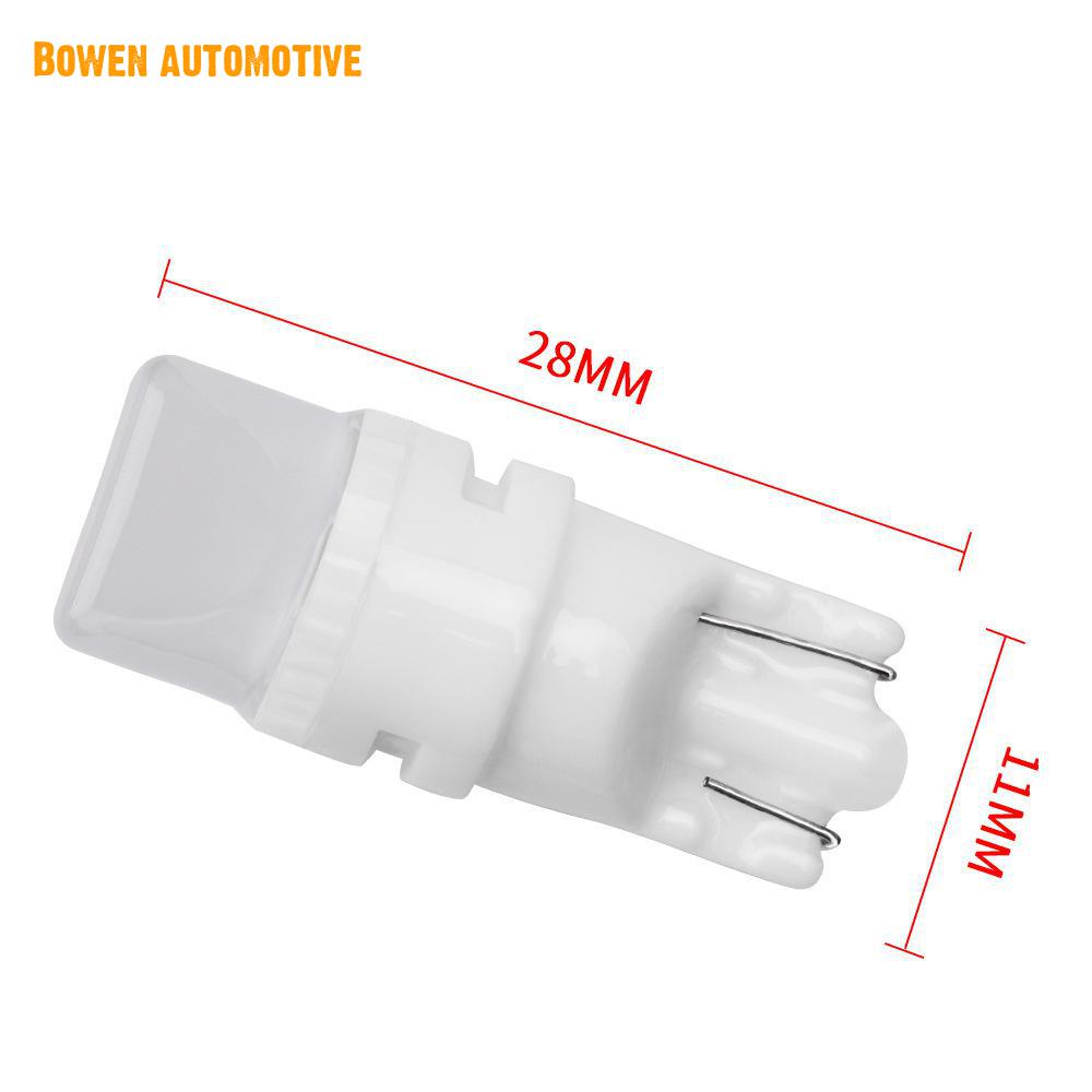 LED Lampu Kecil Mobil T10 Indikator Lebar Plat Nomor Baca Lensa Ujung Keramik Buram Pendek