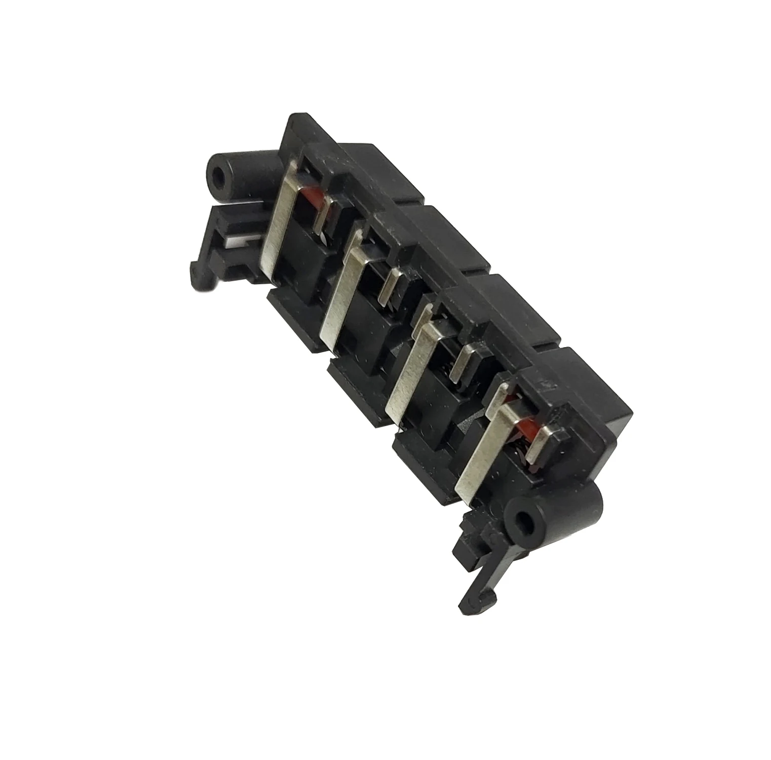 Toma de Terminal de altavoz de 4 orificios, conector de 4 posiciones, Terminal con resorte, Clip de placa de prueba, accesorios Diy