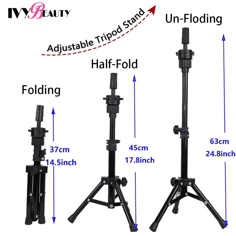 Chuyên Nghiệp Đầu Búp Bê Cho Máy Làm Tóc Giáo Dục Làm Tóc Hình Nộm Huấn Luyện Đầu Với Bộ Tóc Giả Đứng Tipod Cho Tóc Giả Kiểu Tóc