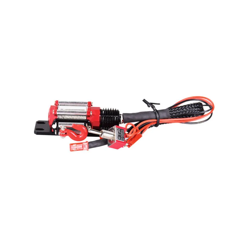 SCX10 รถปีนเขาชุดอุปกรณ์เสริมกว้าน 1/10 รถออฟโรดกว้านไฟฟ้าอุปกรณ์เสริมจําลองปีนเขากว้าน
