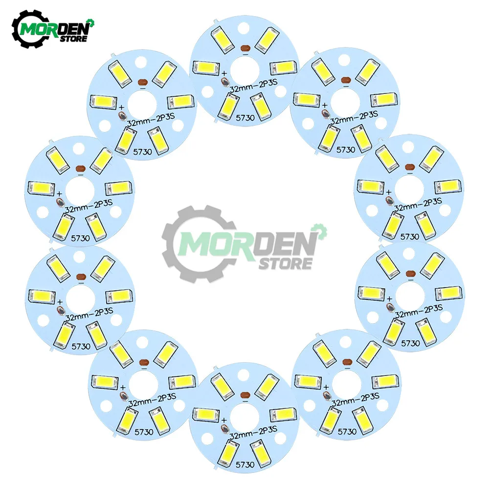 10 Uds 3W 5730 diodo emisor de LED SMD Panel de lámpara de resaltado tablero de luz LED blanco