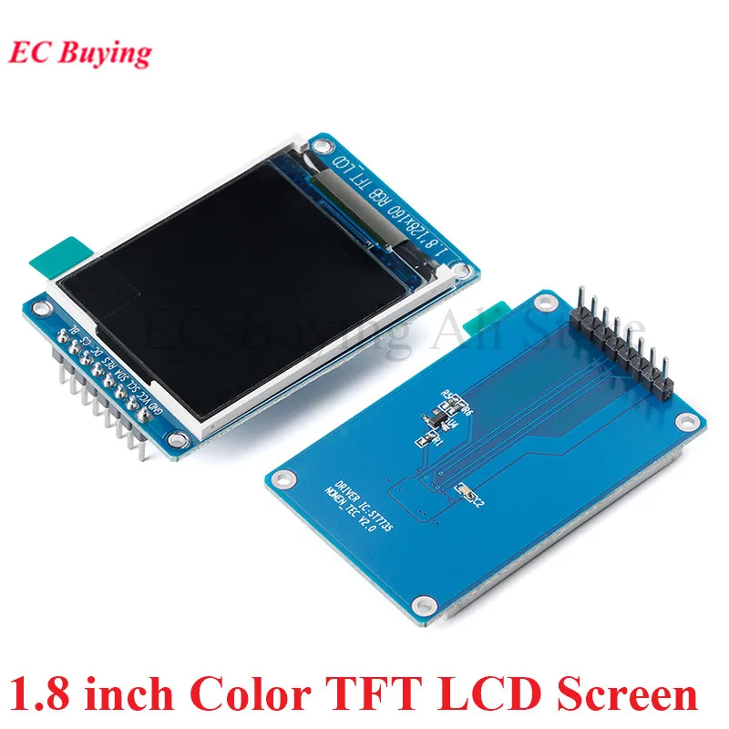 1.8 "1.8 Inch 128X160 SPI Full LCD Màu TFT Màn Hình LED 128*160 Module ST7735S 3.3V Thay Thế Màn Hình OLED Cung Cấp Điện Cho Arduino