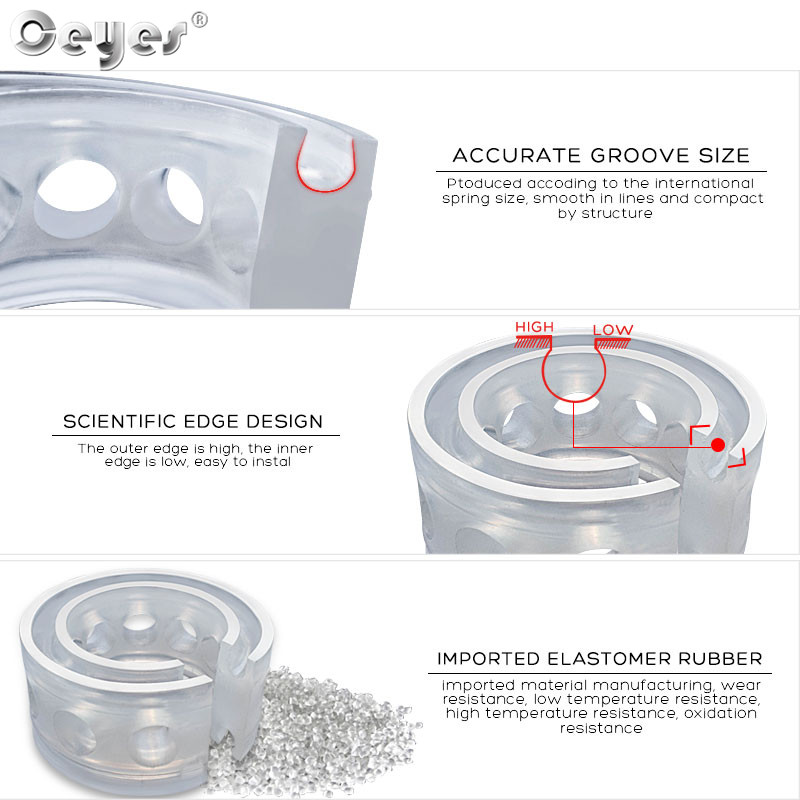 2pcs Car shock absorption buffer rubber modified shocking absorber reinforced ring buffers protection body spring pad