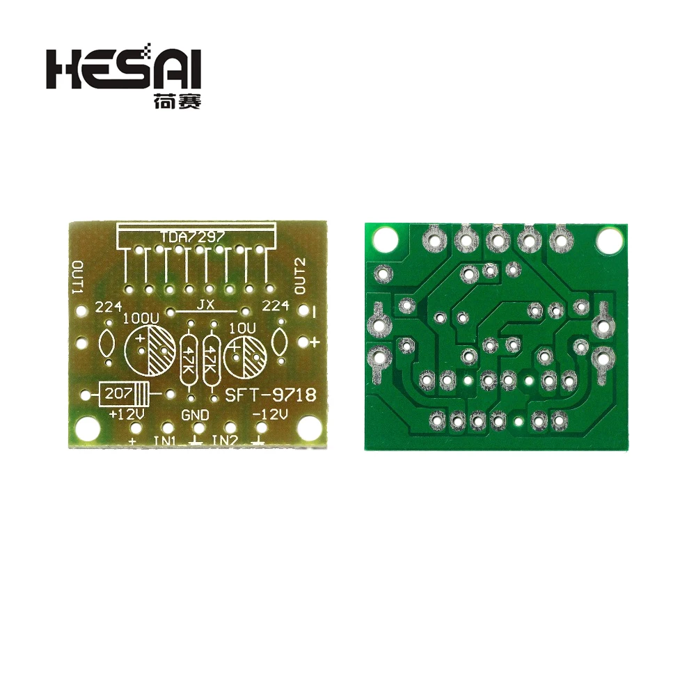 TDA7297 Amplifier Board Spare Parts DC 12v Grade 2.0 Dual Audio Encoding 15w Electronic DIY KIT