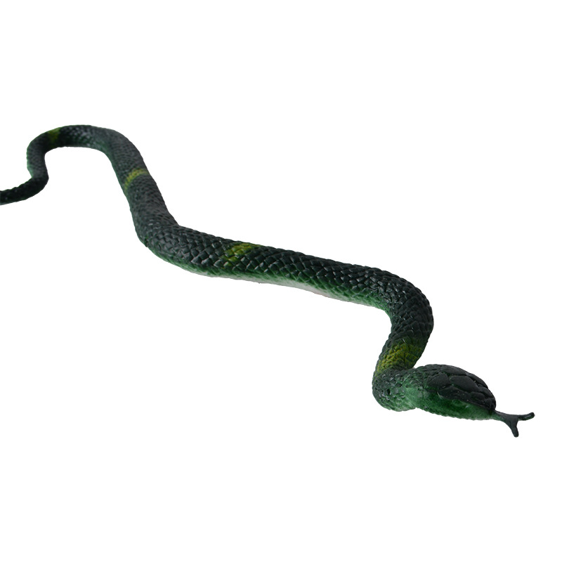 1Pcs การจำลองงูปลอมงูงูขนาดเล็กยางงูพลาสติกน่ากลัวของเล่นแปลกของเล่นตลก