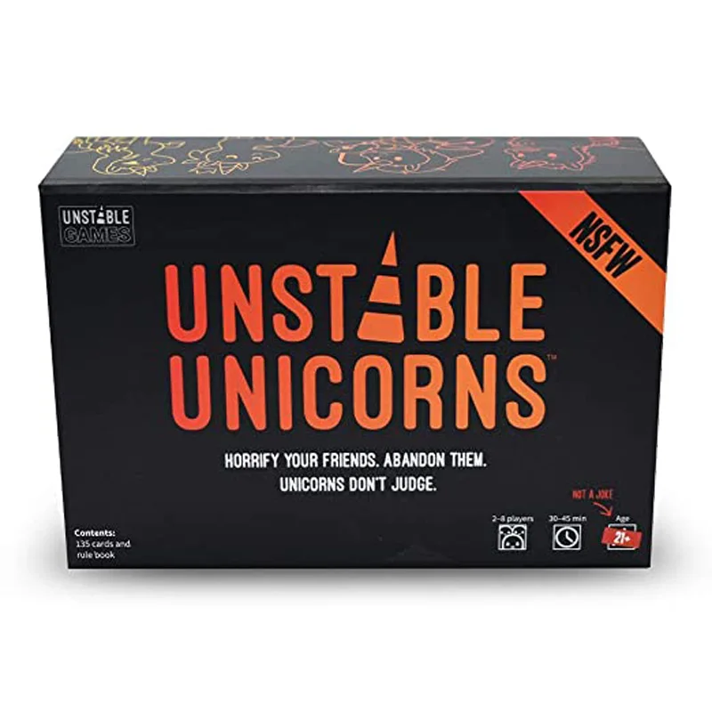Juego de mesa con cartas de unicornios, juego de cartas de expansión de Zombie Bears VS Babie Kitten, explosión Original NSFW Imploding Streaking barking