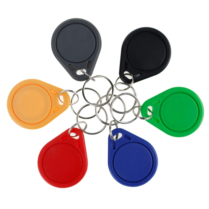 10 Chiếc RFID Keytags Mifare 13.56MHz 14443A M1 S50 Nhỏ Thông Minh IC Khóa Thẻ Keyfob Đột Quyết Nfc Truy Cập điều Khiển Keycard