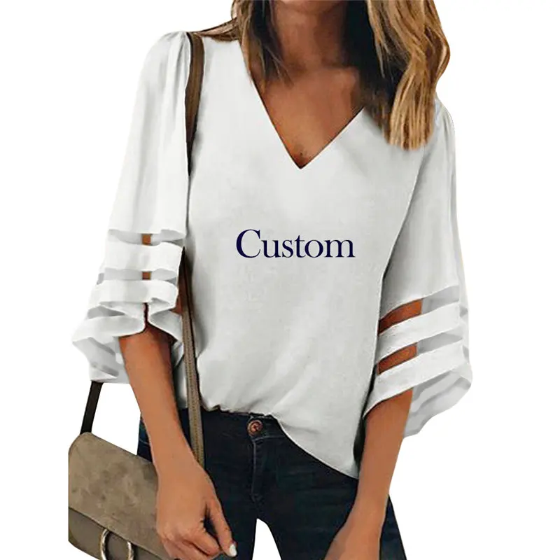 Đầm Áo Voan Nữ Nhiệt Đới Blusas Mujer De Moda Mùa Hè Phong Cách Hàn Quốc Plus Kích Thước Áo Thun Áo Thẩm Mỹ Rời Áo Sơ Mi