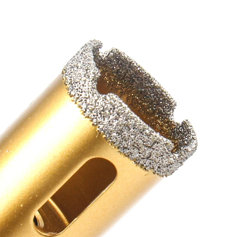 Miễn Phí Vận Chuyển 6-65Mm 1 M10 Ren Khô Hút Chân Không Chia Lửa Bằng Đồng Nguyên Kim Cương Khoan Core Bit Gạch Ceramic Lỗ thấy Đá Cẩm Thạch Đông Ninh Khoan
