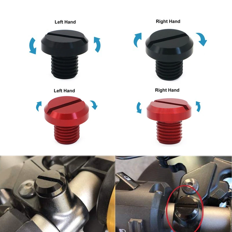 2 Chiếc Đa Năng M10 * 1.25 Gương Xe Máy Lỗ Cắm Bu Lông Vít Dành Cho Xe Yamaha Honda Kawasaki Suzuki BMW Aprilia Ducati