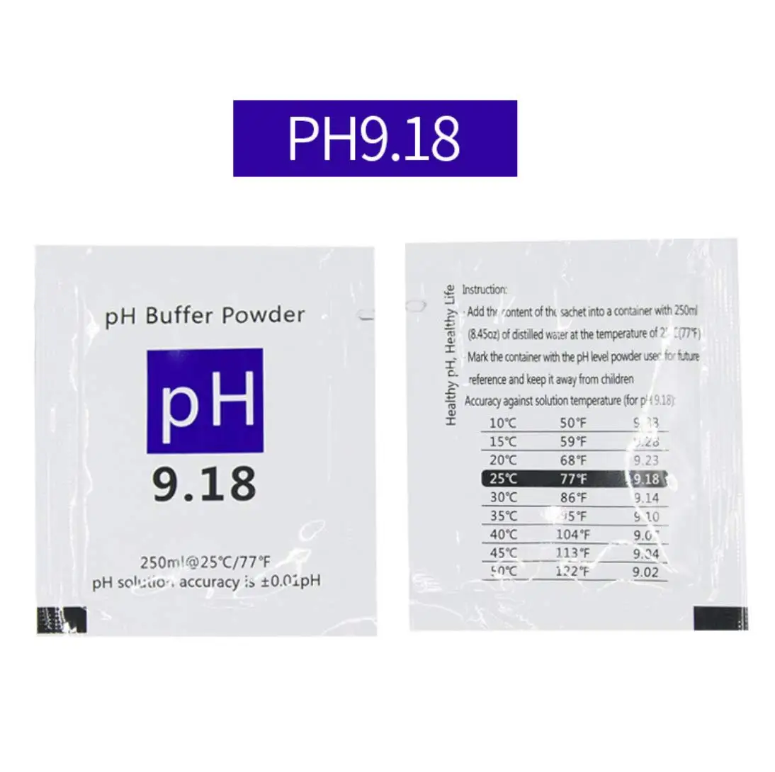 Đệm PH Bột Đo Dung Dịch Hiệu Chuẩn Ph4.00/6.86 /9.18 Hiệu Chuẩn Điểm Cho PH Kiểm Tra Đồng Hồ