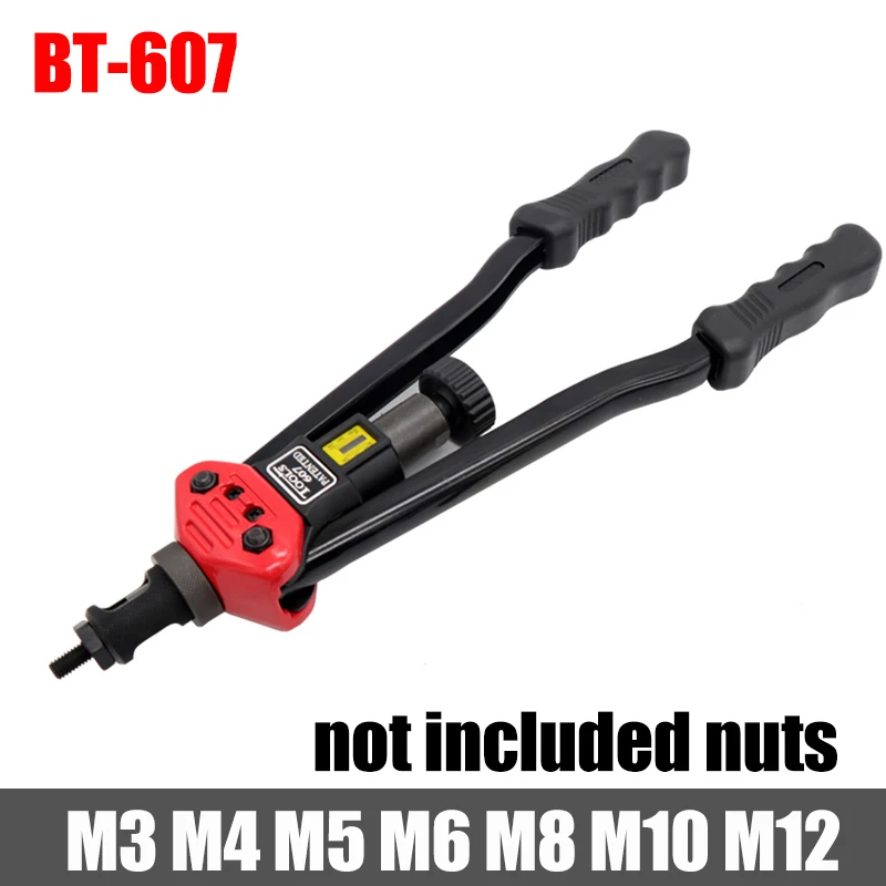 HIFESON rivet nut tool  Insert Manual Riveter Threaded Nut Riveting Rivnut Tool for Nuts M3 M4 M5 M6 M8 M10 M12