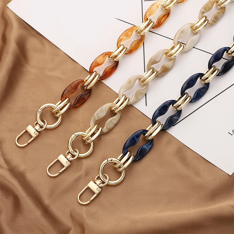40/60Cm Acrylic Túi Túi Dây Xích Dây Đeo Có Thể Tháo Rời Túi Phụ Kiện Nữ Cao Cấp Chất Lượng Dây Chuyền Cho Túi Ví túi Dây Xích Cầm Tay 2021