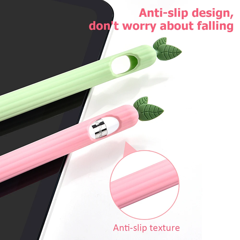 Dễ Thương Quả Dẻo Silicone Dành Cho Apple Bút Chì 1st 2nd Thế Hệ Vỏ Bảo Vệ Cho Apple Bút Chì 1 2 Rau Củ Silicone Trường Hợp