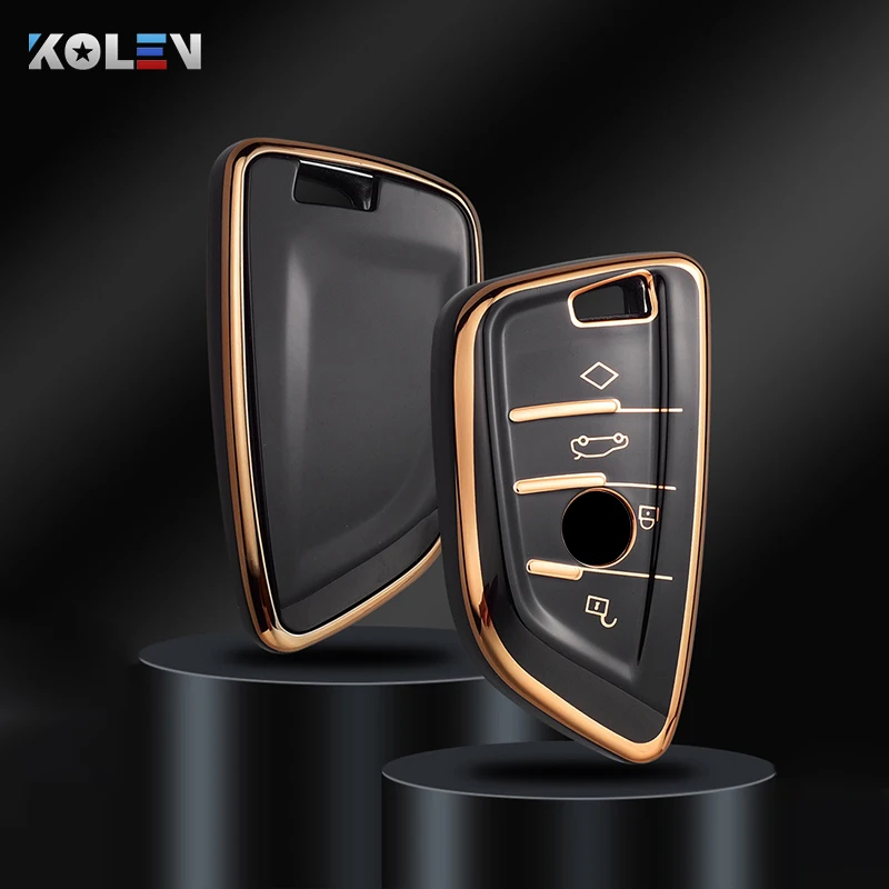 Thời Trang TPU Xe Từ Xa Chìa Khóa Bao Da Vỏ Khóa Dành Cho Xe BMW X1 X3 X5 X6 X7 1 3 5 6 7 Series G20 G30 G11 F15 F16 G01 G02 F48 Móc Khóa