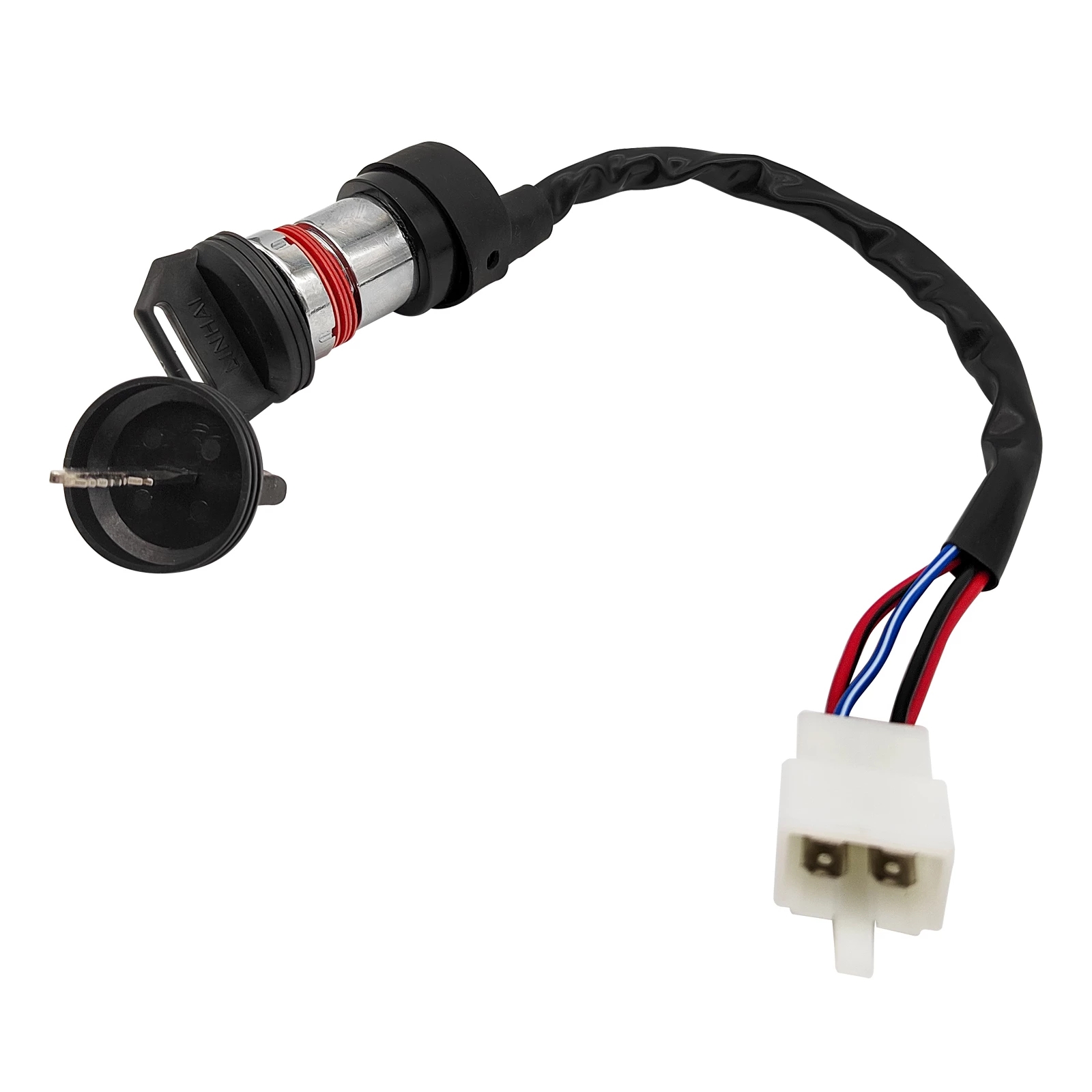 Cerradura de interruptor de llave de encendido, 4 cables para Linhai LH 250 250cc 260 260cc 300 300cc 400 400cc ATV UTV piezas