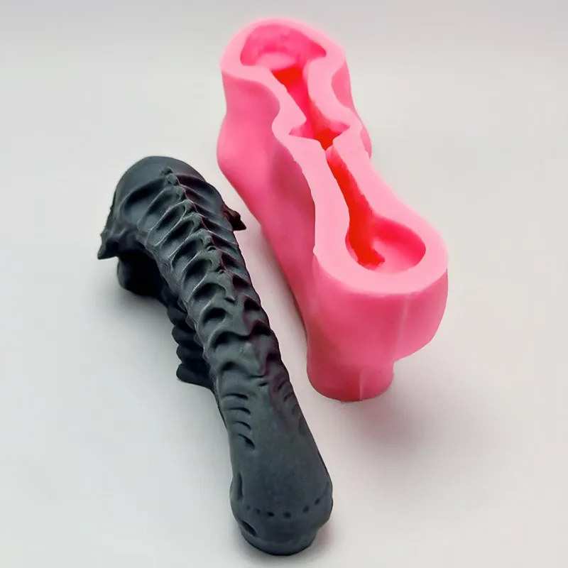 Cetakan Silikon Berbentuk Tengkorak Rakasa Cocok untuk Diy Resin Plester Model Dapur Membuat Alat Kue Coklat