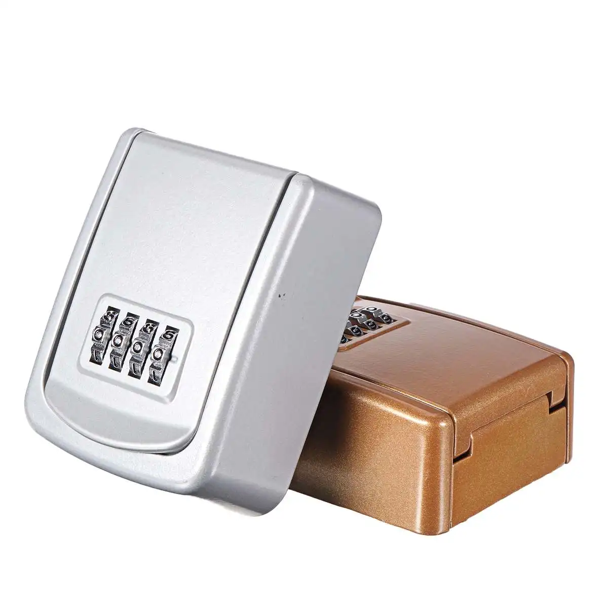 กล่องล็อคกุญแจติดผนังสังกะสีอัลลอย Key ปลอดภัยกล่อง Weatherproof 4 Key Storage กล่องล็อคความปลอดภัยในร่มกลางแจ้ง