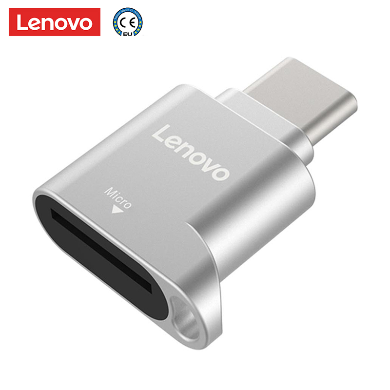 Lenovo D201 USB Typ C Kartenleser 480Mbps 512GB USB-C TF Micro SD OTG Adapter Typ-C speicher Kartenleser Für Laptop Smartphone