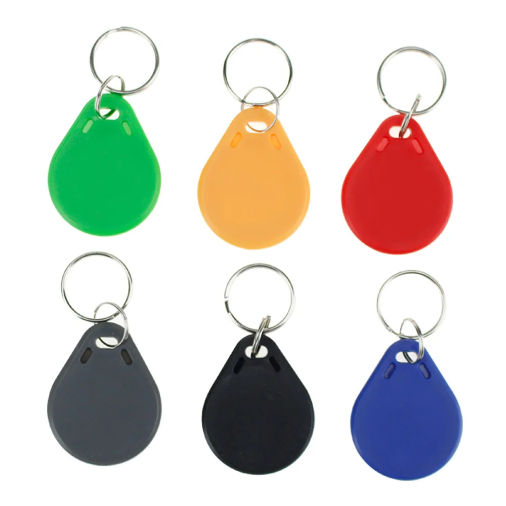 10 Chiếc RFID Keytags Mifare 13.56MHz 14443A M1 S50 Nhỏ Thông Minh IC Khóa Thẻ Keyfob Đột Quyết Nfc Truy Cập điều Khiển Keycard