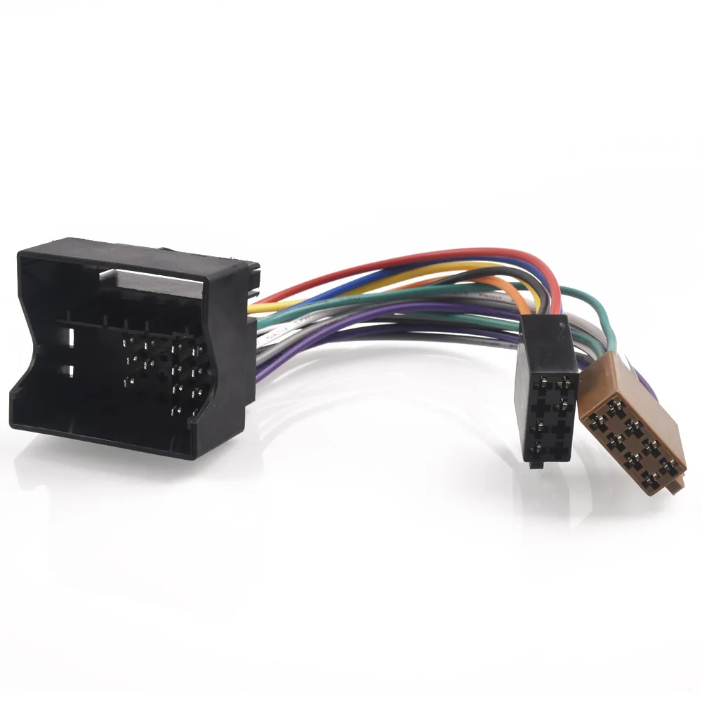 Adaptador ISO de Radio para coche, Cable de interruptor, adaptador cuadlock para vw Polo Bora Golf V Touran Tiguan para Audi a4 a5 a6