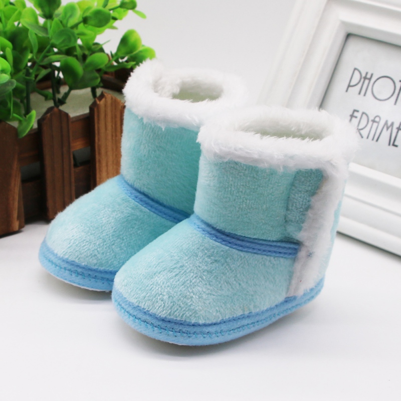 Criança recém-nascido botas quentes de inverno primeiros caminhantes do bebê meninas meninos sapatos sola macia botas de neve de pele para 0-18m bebe crianças botas de neve