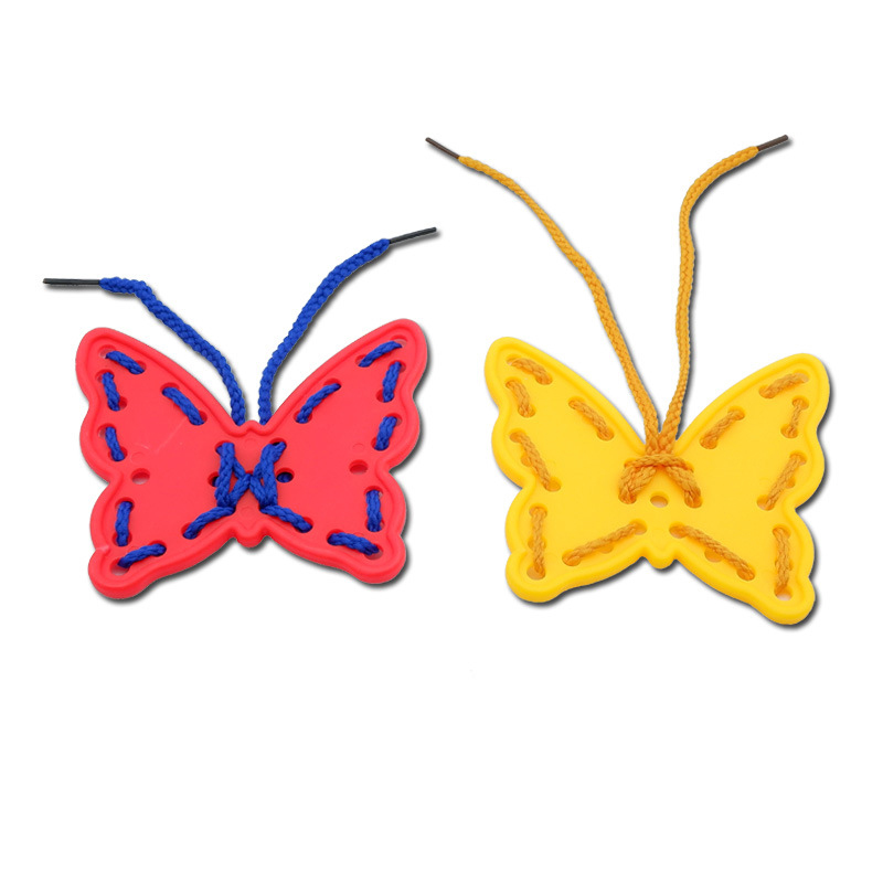 2/4/8 セットモンテッソーリひもボード Chidlren キッズベビー幼児微細運動スキル指柔軟なトレーニング教育感覚おもちゃ