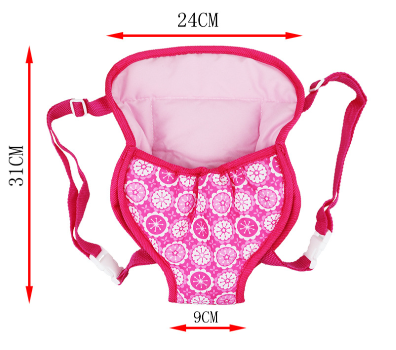 Puppen gehen Trage tasche für 40-46cm Baby puppe neugeborene Puppe, 16-18 Zoll Puppe Rucksack Tasche