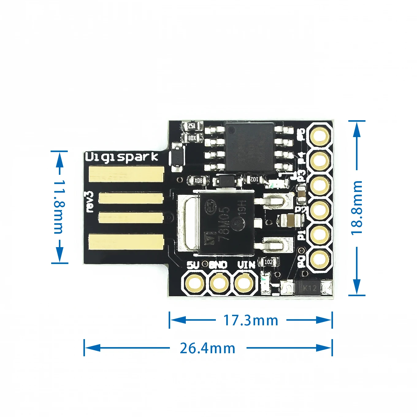 ATTINY85 Digispark kickstarter miniatura para Arduino usb, desarrollo