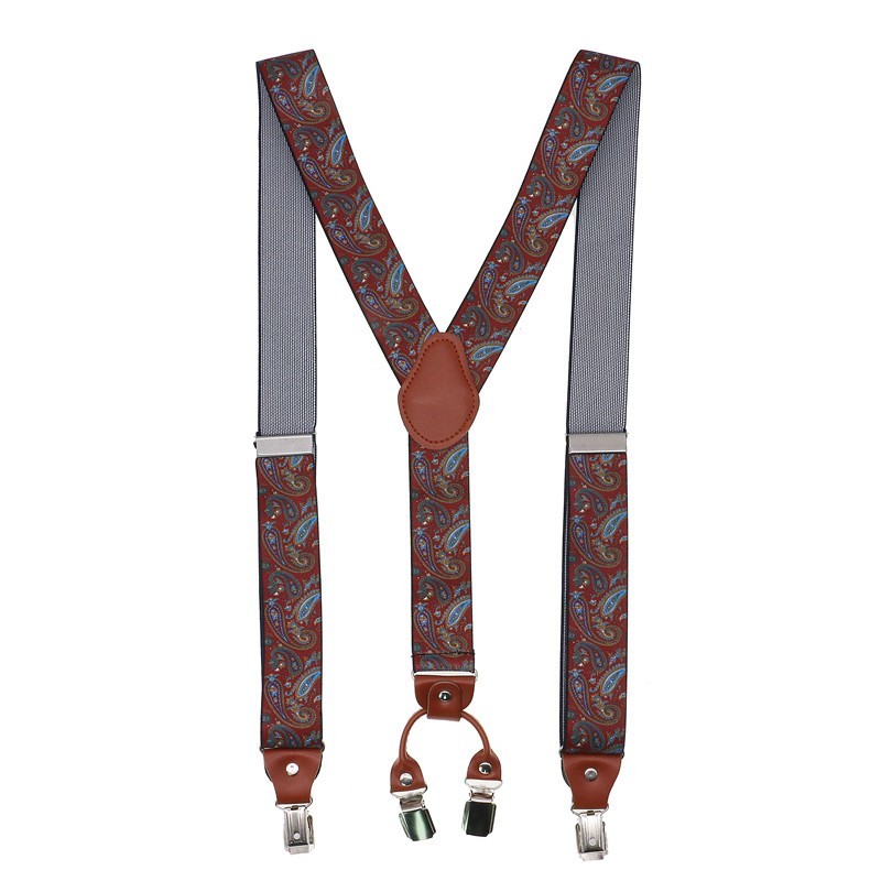 4-clips mode bretels synthetisch leer legering bretels mannelijk unisex vintage casual lederen broek riem echtgenoot cadeau