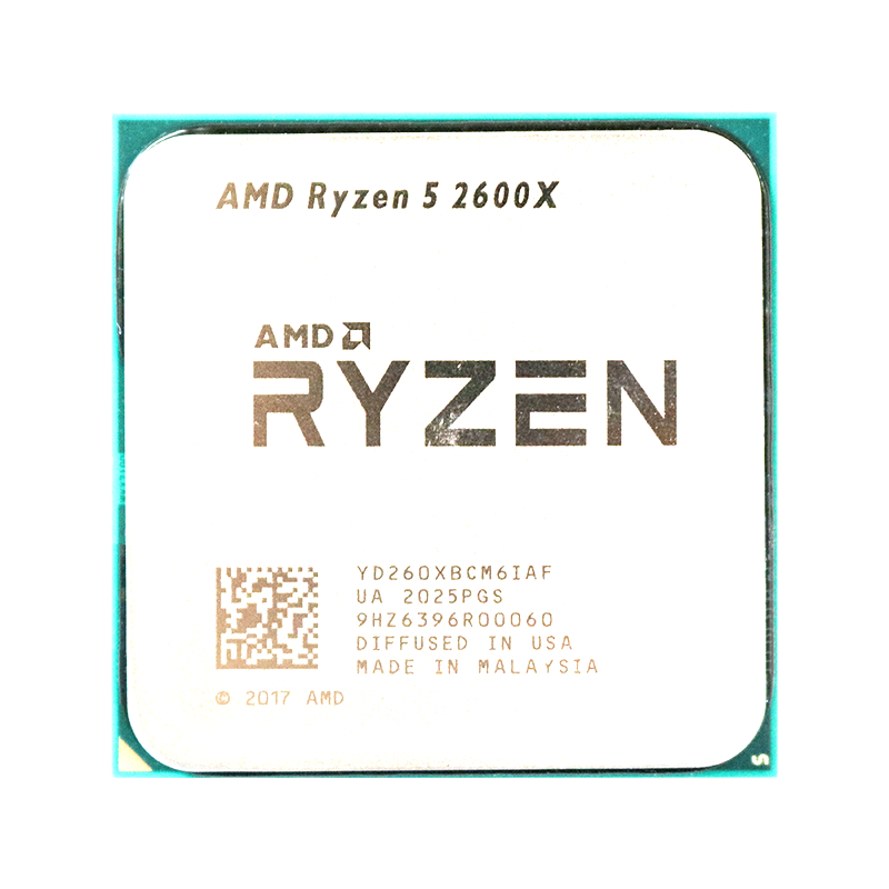 Processeur AMD Ryzen 5 R5 2600X 3,6 GHz 6 cœurs 12 threads 95 W LGA AM4