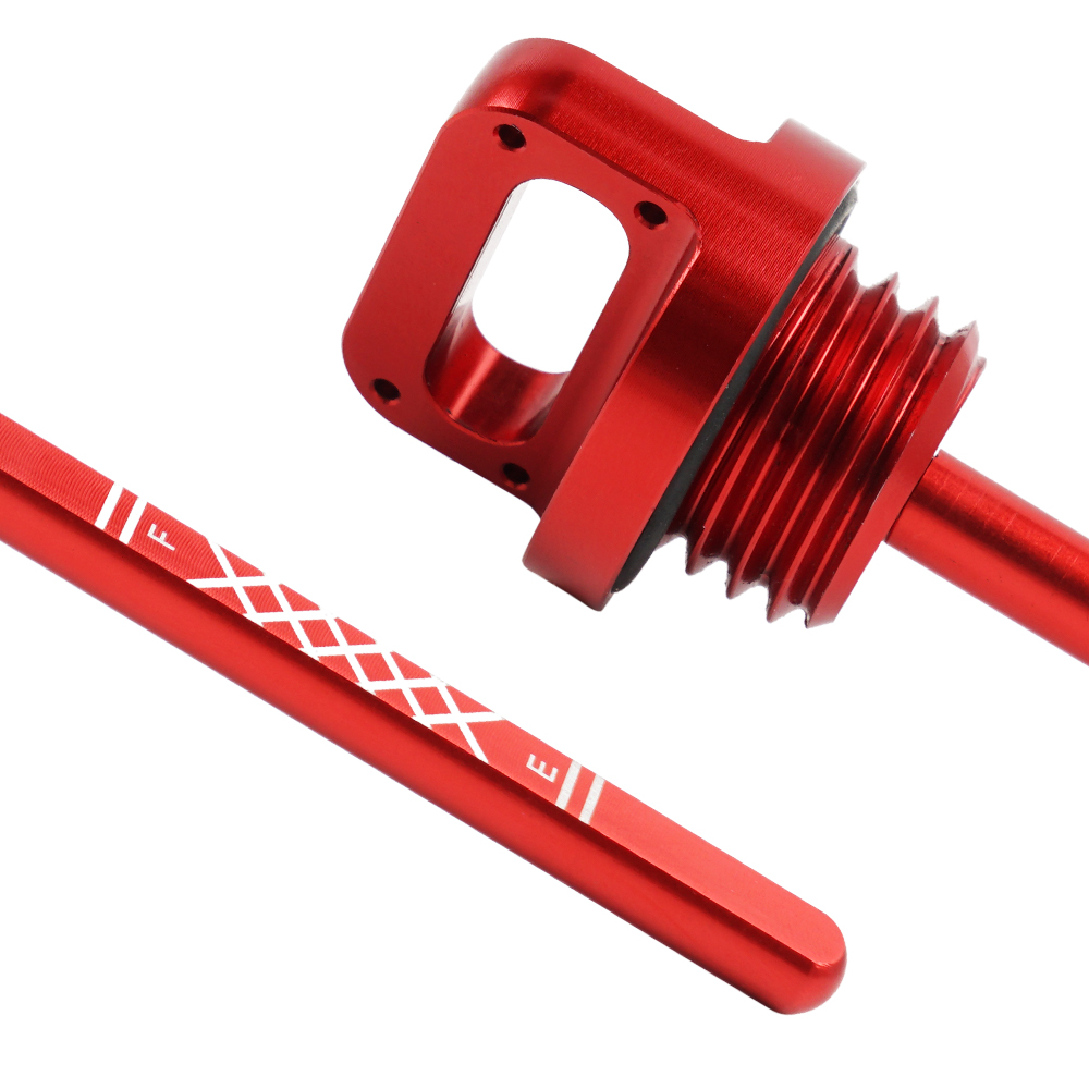 Varilla de nivel de aceite ATV para Yamaha Raptor 700 700R YFM 700RW 700RSE Raptor 660R YFZ450 YFM700RW YFM700RSL Accesorios de repuesto Rojo