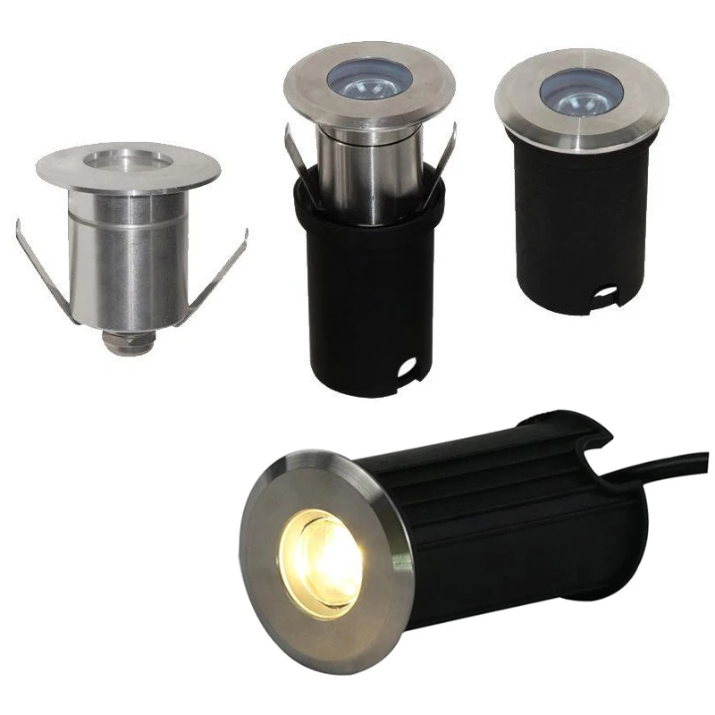Luz LED subterránea impermeable de 3W y 5W, suelo exterior, camino de jardín, suelo enterrado, punto de patio, paisaje IP68 DC12V AC220V 110V