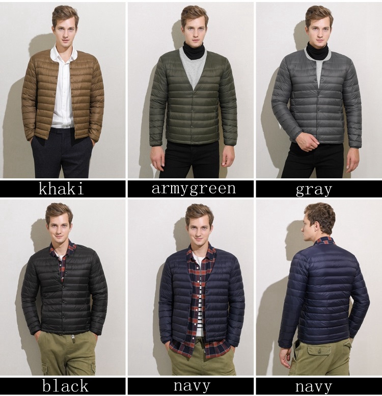 NewBang ยี่ห้อ Ultra Light Down เสื้อแจ็คเก็ตผู้ชายเสื้อแจ็คเก็ต Slim Windproof แบบพกพาน้ําหนักเบา Coat WARM Liner