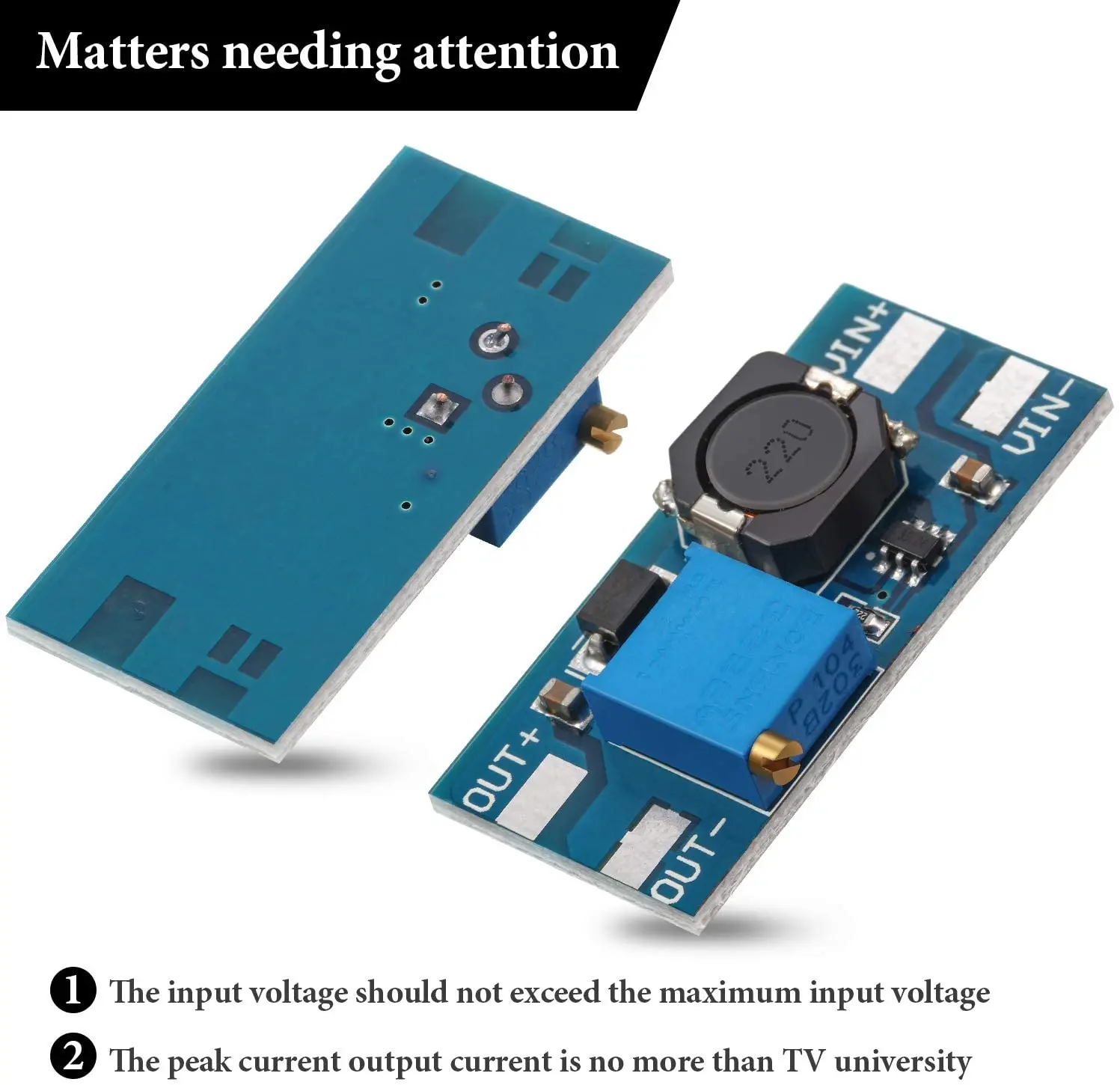 5 Chiếc MT3608 DC-DC Bước Lên Bộ Chuyển Đổi Tăng Áp Mô Đun Cung Cấp Năng Lượng Tăng Cường Bước Lên Ban Đầu Ra Tối Đa 28V 2A
