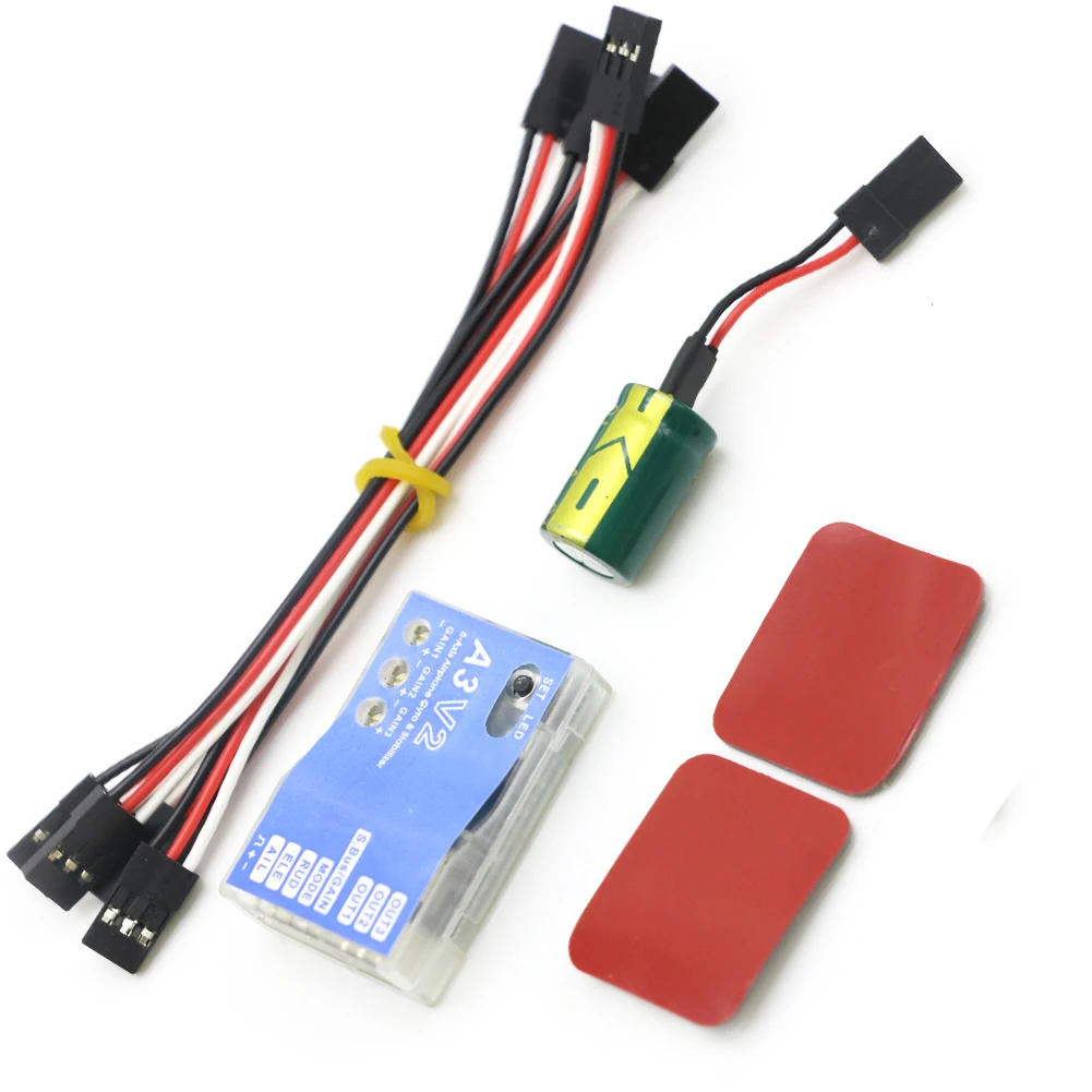 3 แกน Gyro A3 V2 เครื่องบิน Flight Controller Stabilizer สําหรับเครื่องบิน RC FIXED-Wing Copter