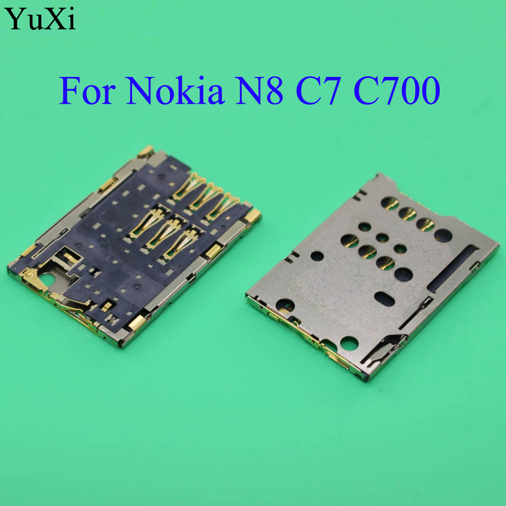 YuXi Sim-kartenleser Halter Tray Slot Sockel Stecker Ersatz Für Nokia N8 C7 C700