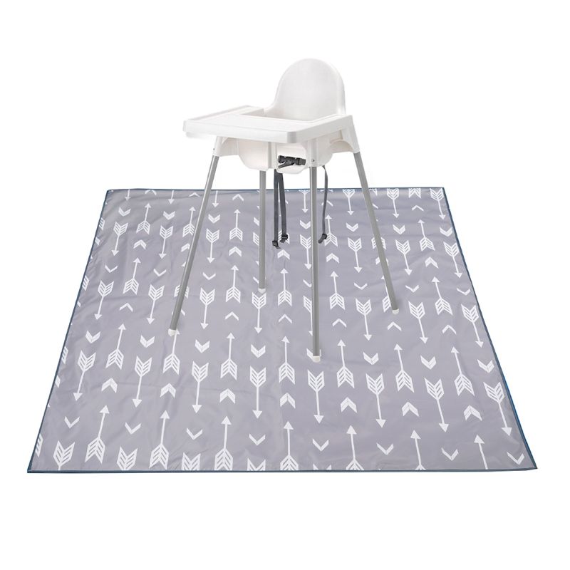 เก้าอี้สูง Splash Mat Protector กันน้ำกันลื่นเด็กทารกกินเล่นเสื่อเด็กพัฒนา Mat