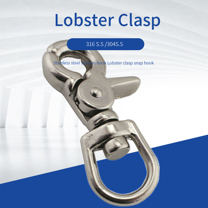 Kerajinan Logam Anti Karat Pengecoran Komponen Dapat Diputar Gesper Lobster Besar