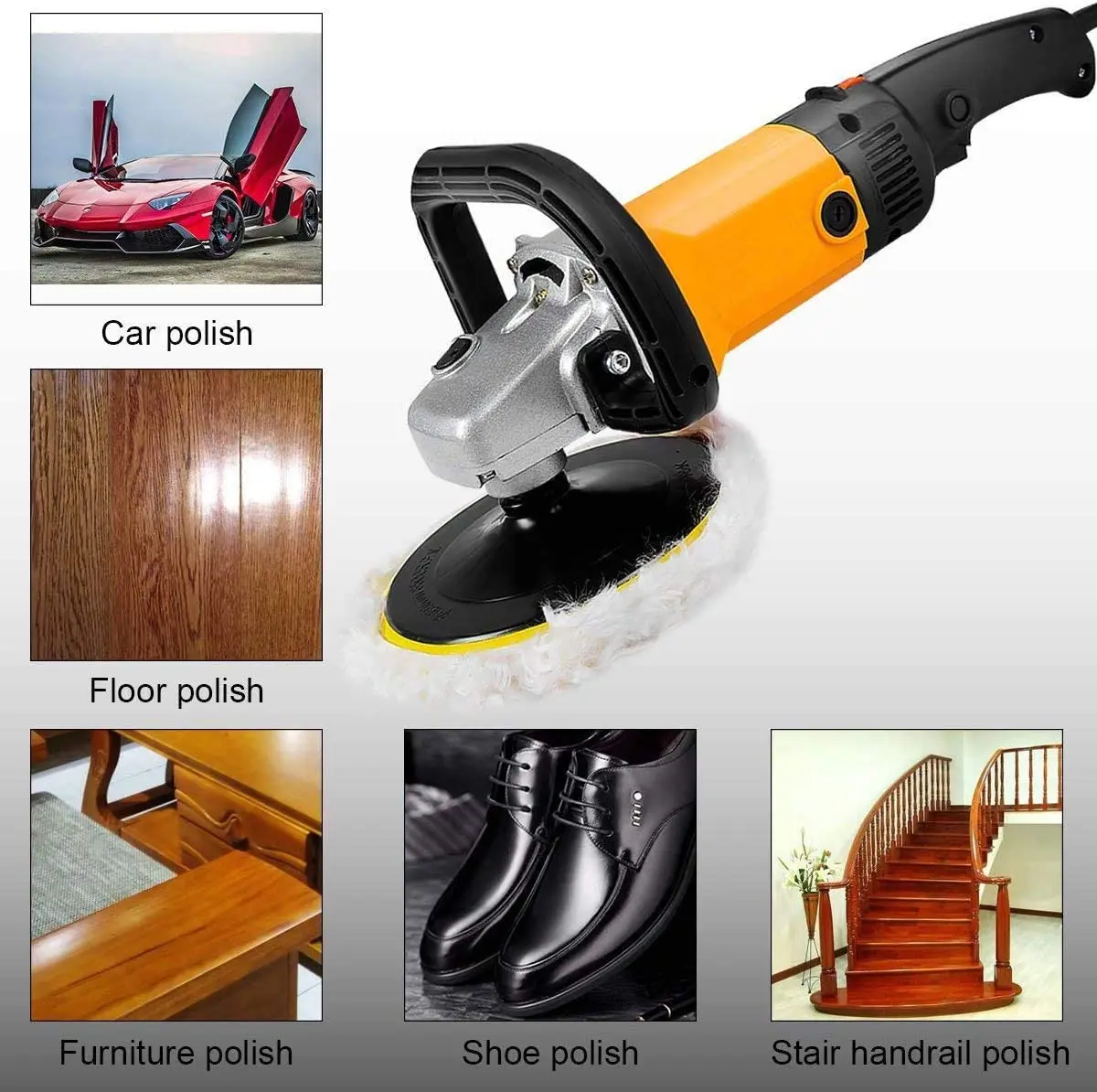 Len Đánh Bóng 2 Đến 7 Inch Da Cừu Mềm ĐỆM PHỒNG Miếng Lót Với Móc Và Vòng Lặp Lại Len Cắt Miếng Lót Cho xe Ô Tô Đồ Nội Thất Kính
