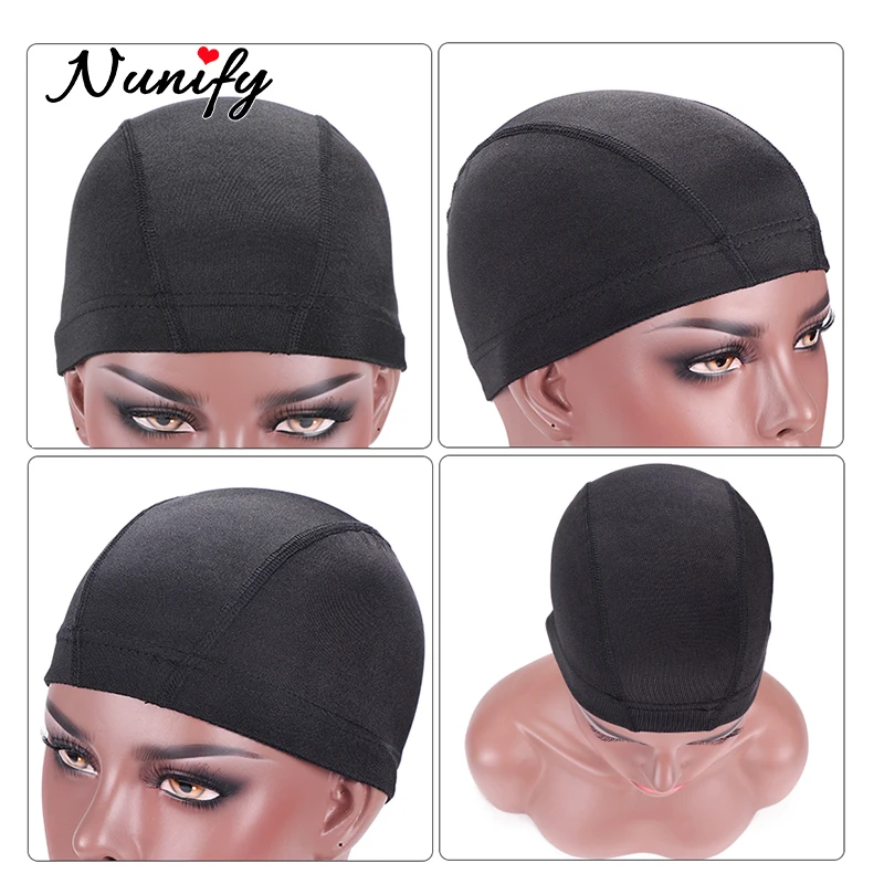 Nunify 1 個 SML 卸売スパンデックスドームキャップボンネットペルー黒ヘアネットドームキャップ水泳かつらアクセサリー卸売
