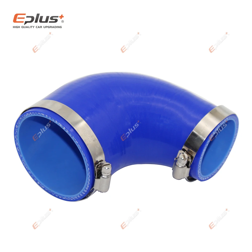 EPLUS Đa Năng Silicone Lửng Ống 90 Độ Lớn Đến Bé Cổng Kết Nối Ô Tô Intercooler Turbo Lượng Ống Nối Xanh Dương Nhiều Kích Thước