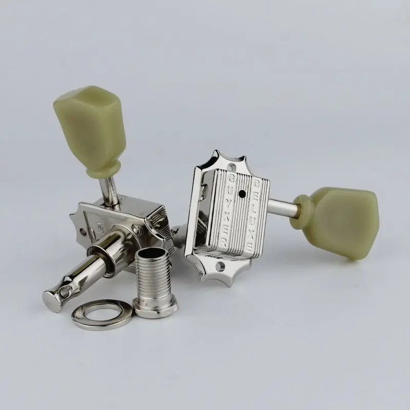 1 комплект Guyker Deluxe Vintage 135 Keystone в винтажном стиле, гитарная машинная головка, тюнеры для леспулы, гитарный никель/хром