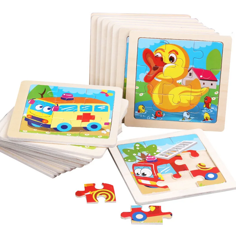 11*11Cm 3D Đồ Chơi Xếp Hình Bằng Gỗ Đồ Chơi Cho Bé Hoạt Hình Hình Giao Thông Tangram Ghép Đầu Học Tập Đồ Chơi Giáo Dục Cho trẻ Em