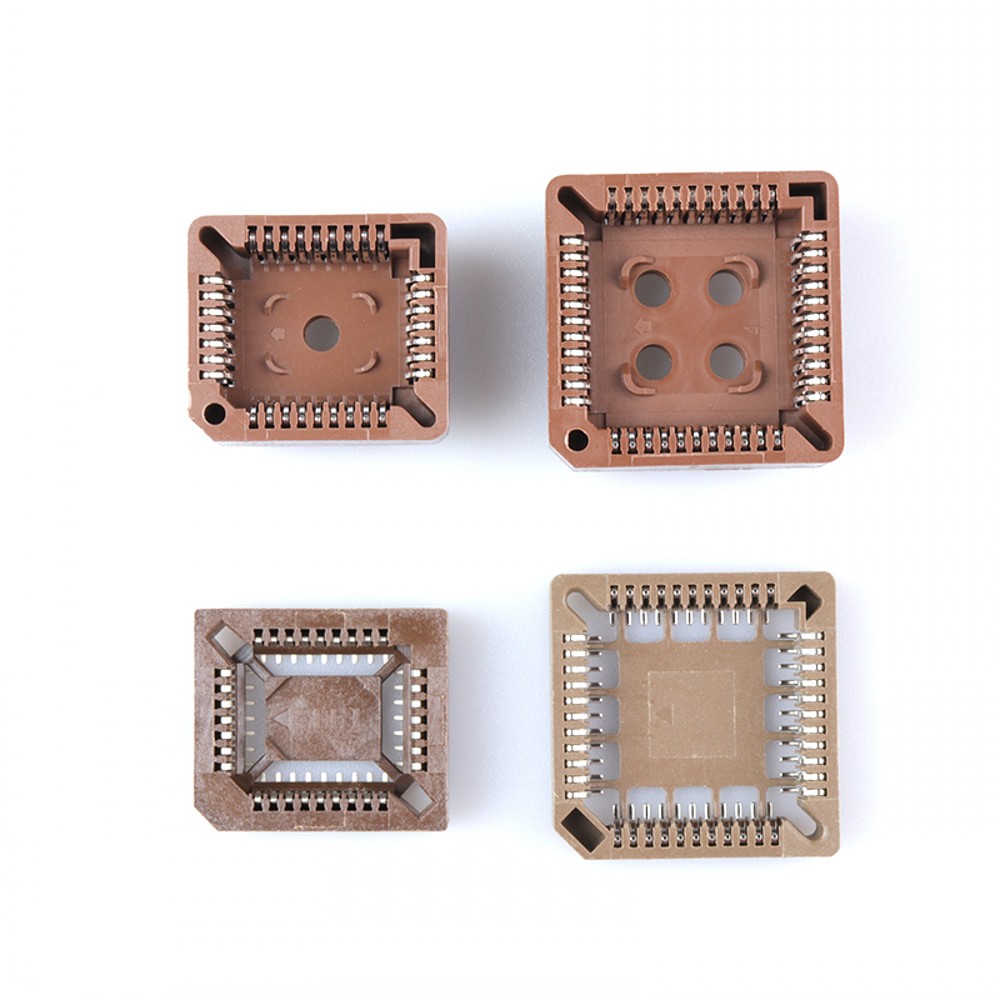 50 stücke PLCC IC Sockel 20P 28P 32P 44P 52P 68P 84P PLCC44 PLCC28 PLCC20 PLCC32 PLCC52 PLCC68 PLCC84 SMD DIP Adapter PLCC Konverter