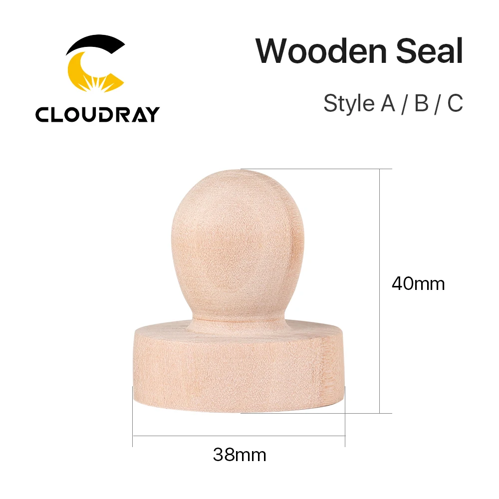 Cloudray Tự Làm Dấu Gỗ Chữ Khắc Laser Chất Liệu Gỗ Tem Cho Co2 Khắc Laser Máy DIY Tặng Phụ Kiện