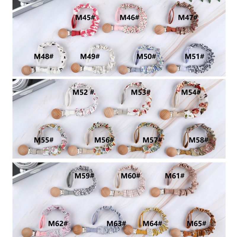 Attache-tétine en coton pour bébé, Clip de sucette pour nouveau-né, sucette de dentition, chaînes factices à mâcher